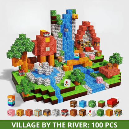 Cubiland™ Set of Magnetic Building Blocks