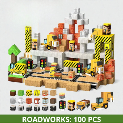 Cubiland™ Set of Magnetic Building Blocks