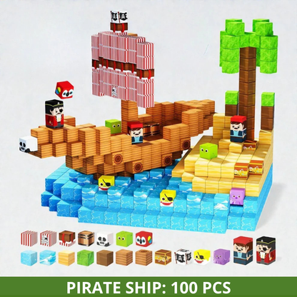 Cubiland™ Set of Magnetic Building Blocks