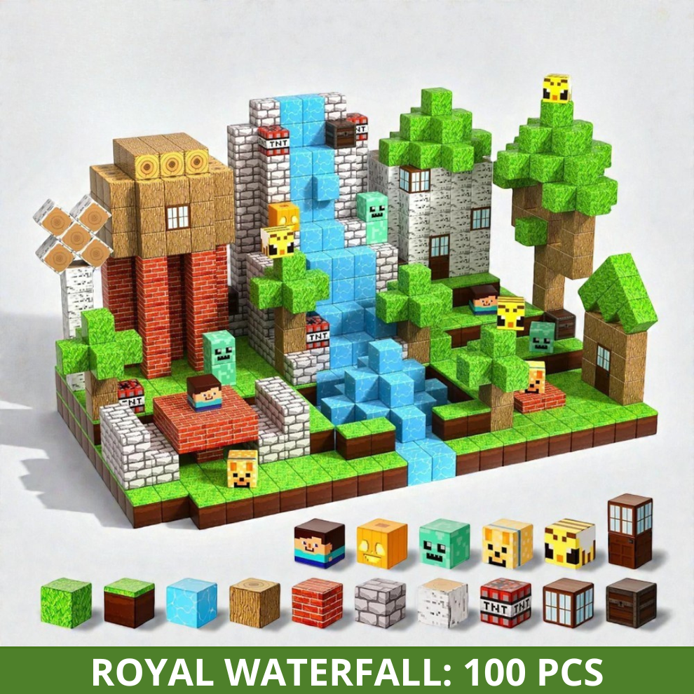 Cubiland™ Set of Magnetic Building Blocks